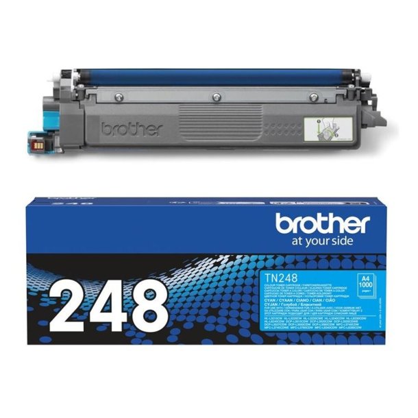 Brother TN248C - Original toner - 1000 Sider ved 5% dkning - Cyan - 1 stk.