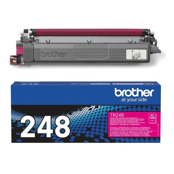 Brother TN248M - Original toner - 1000 Sider ved 5% dkning - Magenta - 1 stk.