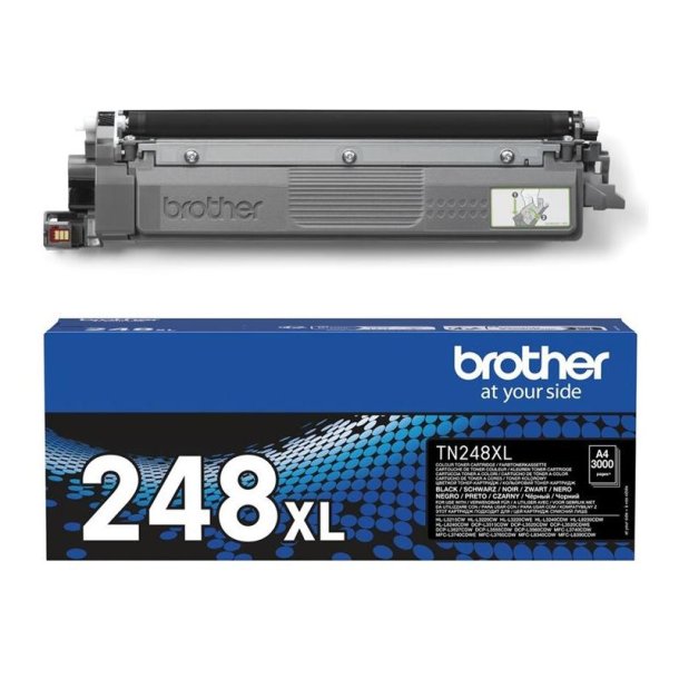 Brother TN248XLBK - XL- Original toner - 3000 Sider ved 5% dkning - Sort - 1 stk.