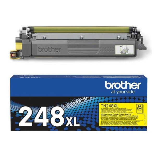 Brother TN248XLY - XL- Original toner - 2300 Sider ved 5% dkning - Yellow - 1 stk.