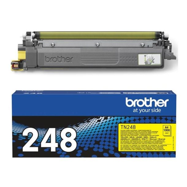 Brother TN248Y - Original toner - 1000 Sider ved 5% dkning - Yellow - 1 stk.