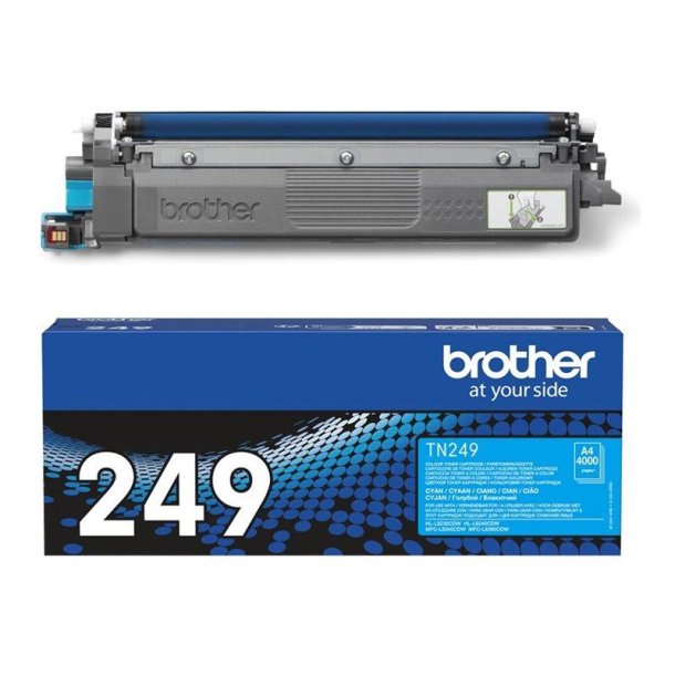 Brother TN249C - XXL- Original toner - 4000 Sider ved 5% dkning - Cyan - 1 stk.