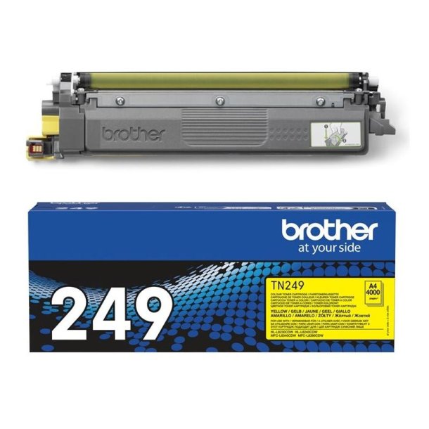 Brother TN249Y - XXL- Original toner - 4000 Sider ved 5% dkning - Yellow - 1 stk.