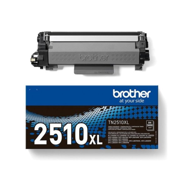 Brother TN2510XL - Original toner - 3000 Sider ved 5% dkning - Sort - 1 stk.