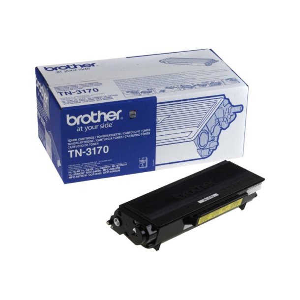 Brother TN3170 - Original toner - 7000 Sider ved 5% dkning - Sort - 1 stk.