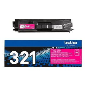 Brother TN321M - Original toner - 1500 Sider ved 5% d�kning - Magenta - 1 stk.