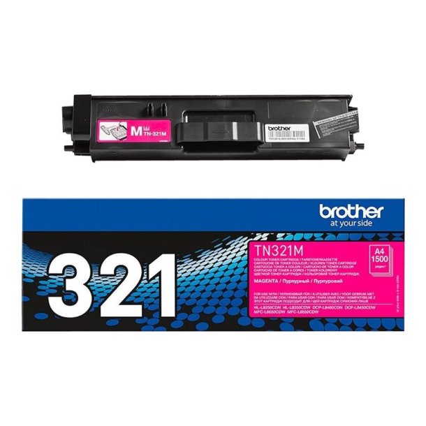 Brother TN321M - Original toner - 1500 Sider ved 5% dkning - Magenta - 1 stk.