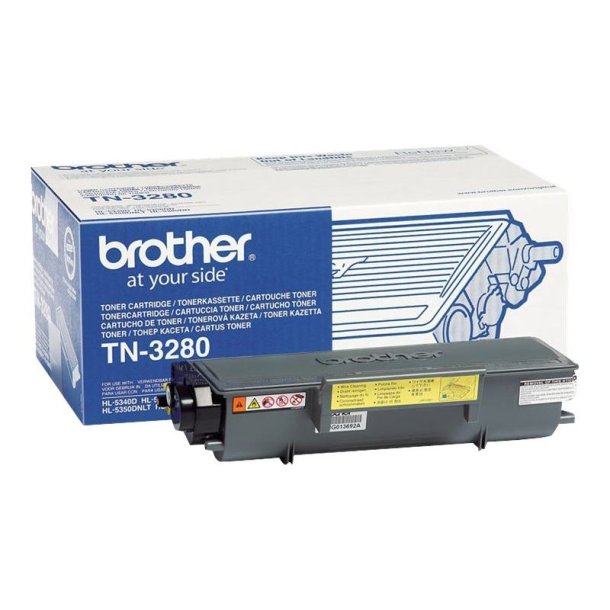 Brother TN3280 - Original toner - 8000 Sider ved 5% dkning - Sort - 1 stk.