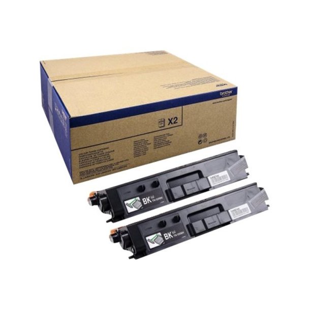 Brother TN329BK Twin - Original toner - 12000 Sider ved 5% dkning - Sort - 2 stk.