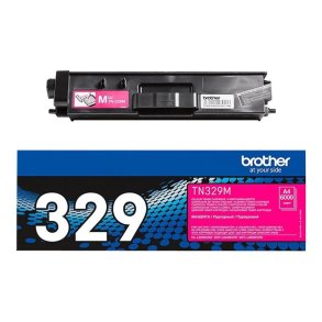 Brother TN329M - Original toner - 6000 Sider ved 5% d�kning - Magenta - 1 stk.
