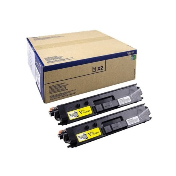 Brother HL-L8300 Twin - Original toner - 6000 Sider ved 5% dkning - Yellow - 2 stk.