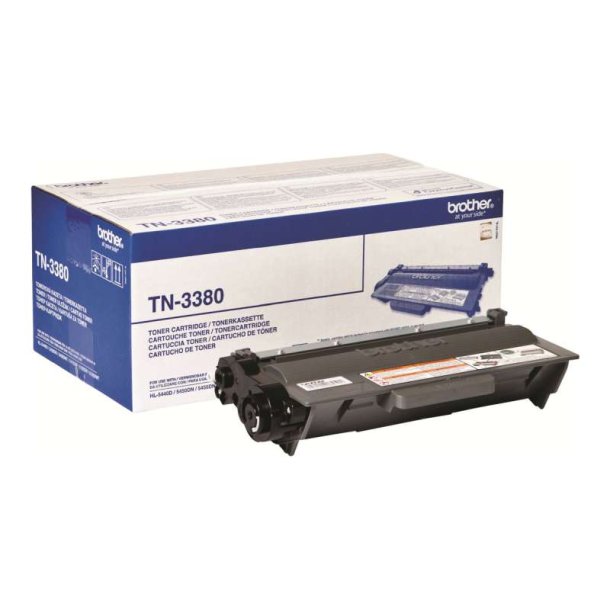 Brother TN3380 - Original toner - 8000 Sider ved 5% dkning - Sort - 1 stk.