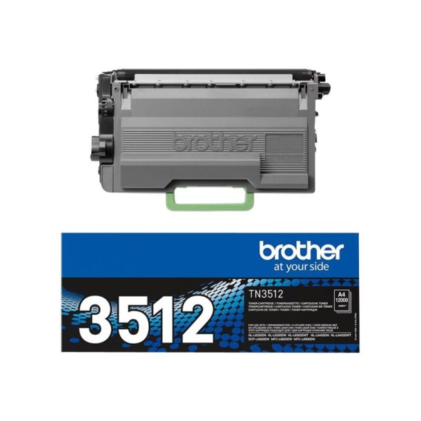 Brother TN3512 - Original toner - 12000 Sider ved 5% dkning - Sort - 1 stk.