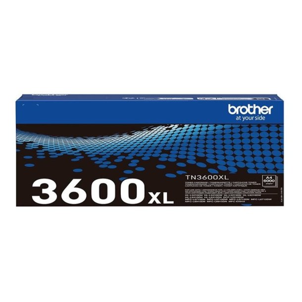 Brother TN3600XL - XL - Original toner - 6000 Sider ved 5% dkning - Sort - 1 stk.