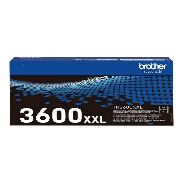 Brother TN3600XXL - XXL - Original toner - 11000 Sider ved 5% dkning - Sort - 1 stk.