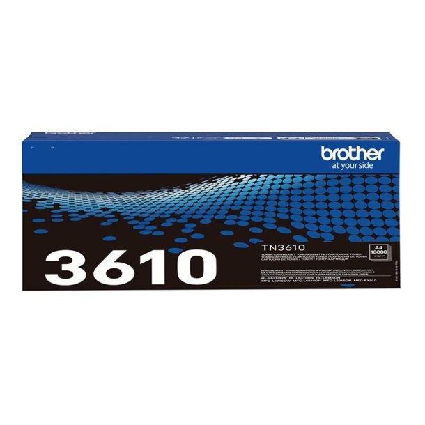 Brother TN3610 - Original toner - 18000 Sider ved 5% dkning - Sort - 1 stk.