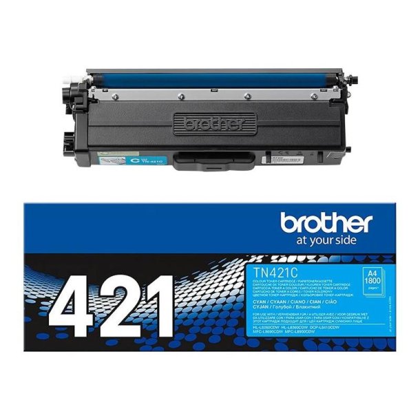 Brother TN421C - Original toner - 1800 Sider ved 5% dkning - Cyan - 1 stk.