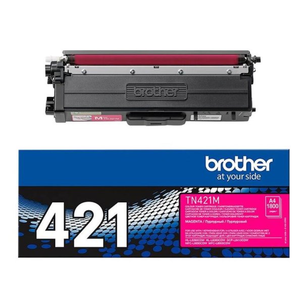 Brother TN421M - Original toner - 1800 Sider ved 5% dkning - Magenta - 1 stk.