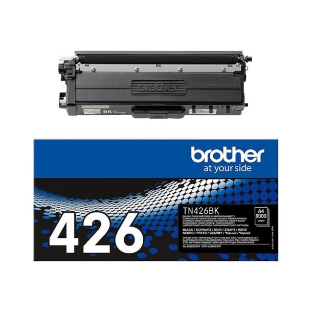 Brother TN426BK - Original toner - 9000 Sider ved 5% dkning - Sort - 1 stk.