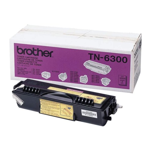 Brother TN6300 - Original toner - 3000 Sider ved 5% dkning - Sort - 1 stk.