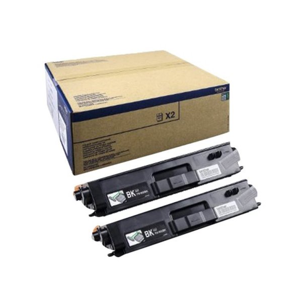 Brother TN900BK Twin - Original toner - 12000 Sider ved 5% dkning - Sort - 2 stk.