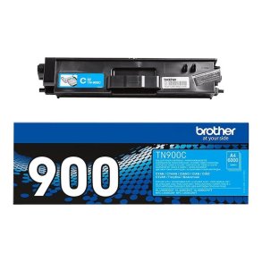 Brother TN900C - Original toner - 6000 Sider ved 5% d�kning - Cyan - 1 stk.