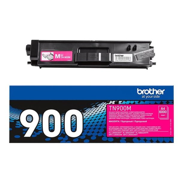 Brother TN900M - Original toner - 6000 Sider ved 5% dkning - Magenta - 1 stk.