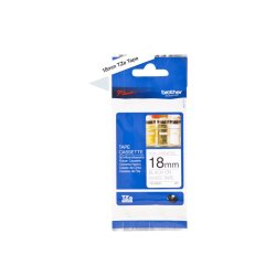 Brother TZe-N241 tape - sort tekst p hvid - 18mmx8m - Ulamineret