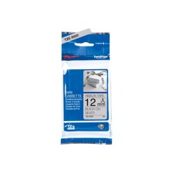 Brother TZe-R931 bnd - sort tekst p slv - 12mmx4m - satinbnd