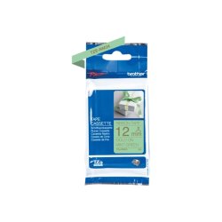 Brother TZe-RM34 bnd - guld tekst p mintgrnt - 12mmx4m - satinbnd