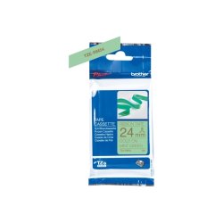 Brother TZe-RM54 bnd - Guld tekst p mintgrnt - 24mmx4m - satinbnd