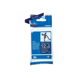 Brother TZe-RN34 tape - guld tekst p marinebl - 12mmx4m - satinbnd