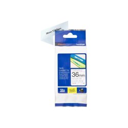 Brother TZe-161 tape - Sort tekst p klar - 36mmx8m - Standard lamineret