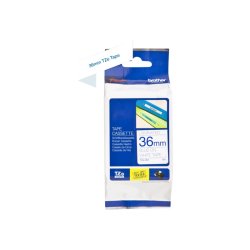 Brother TZe-263 tape - bl tekst p hvid - 36mmx8m - standard lamineret