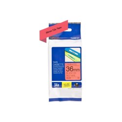 Brother TZe-461 tape - sort tekst p rd - 36mmx8m - Standard Lamineret