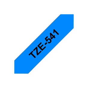 Brother TZe-541 tape - sort tekst p� bl� - 18mmx8m - Standard Lamineret