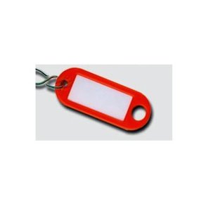 B&uuml;ngers N�glering - med s-krog - 54x21mm - etiket 32x14mm - orange