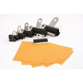 B&uuml;ngers Papirklemme i metal - Bulldogklemme - 30mm bred - 7,5mm �bning - sort