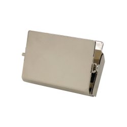 B&uuml;ngers Papirklemme i metal - med kraftig magnet - 50x32mm - 12mm bning - blank