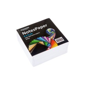 Büngers Kubusblok - ikke-klbende/lse ark - 90x90mm - 500 ark - til 9090500 - hvid