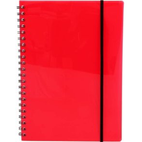 Büngers Notesbog - A4 linieret - Linjeret sider uden huller - 70 arks blok med spiralryg