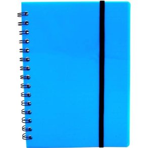 Büngers Notesbog - A5 linieret - Linjeret sider uden huller - 70 arks blok med spiralryg