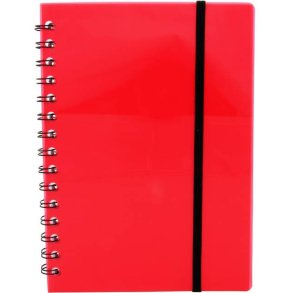 Büngers Notesbog - A5 linieret - Linjeret sider uden huller - 70 arks blok med spiralryg