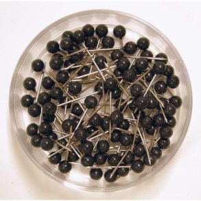 Büngers Kortnle - 15mm - sort - pakke med 100 stk.