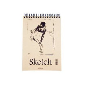 Büngers Skitseblok - A4 - 110g - syrefrit - FSC papir - 70 ark