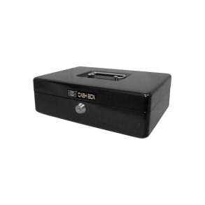 Wedo 703 sort Pengekasse med mntbakke - nglels - 25x18x9cm