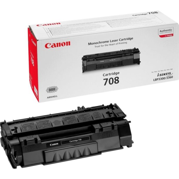 Canon CRG-708BK - original tonerpatron - Sort