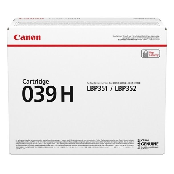 Canon CRG-039H - original tonerpatron - hjt udbytte - Sort