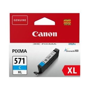 Canon CLI-571C XL original bl�kpatron - h�jt udbytte - Cyan