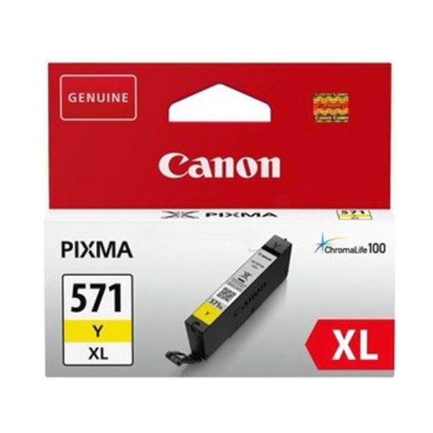 Canon CLI-571Y XL original blkpatron - hjt udbytte - Yellow